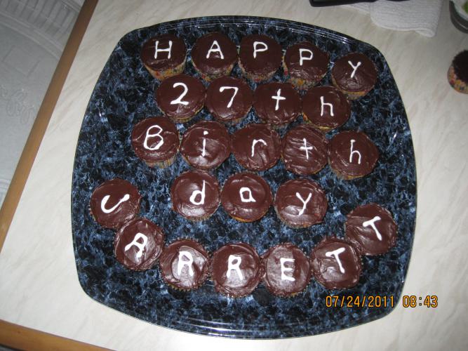 Your birthday cupcakes~7/24/2011